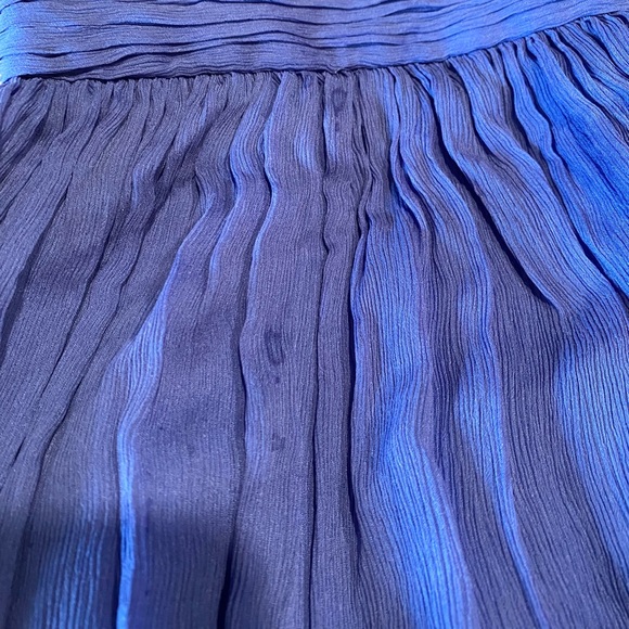 J Crew Silk Chiffon Arabella dress 00 petite Casablanca Blue - Picture 7 of 12